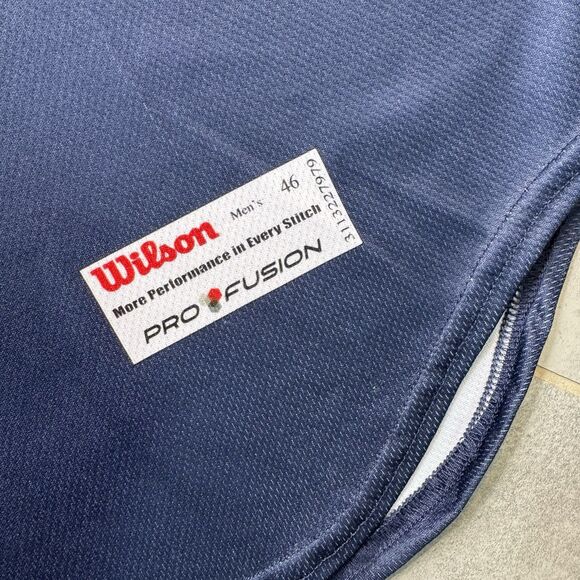 Tampa Tarpons Jersey 18 Men 46 XL MiLB Wilson Authentic Navy Yankees Affiliate - Picture 2 of 10